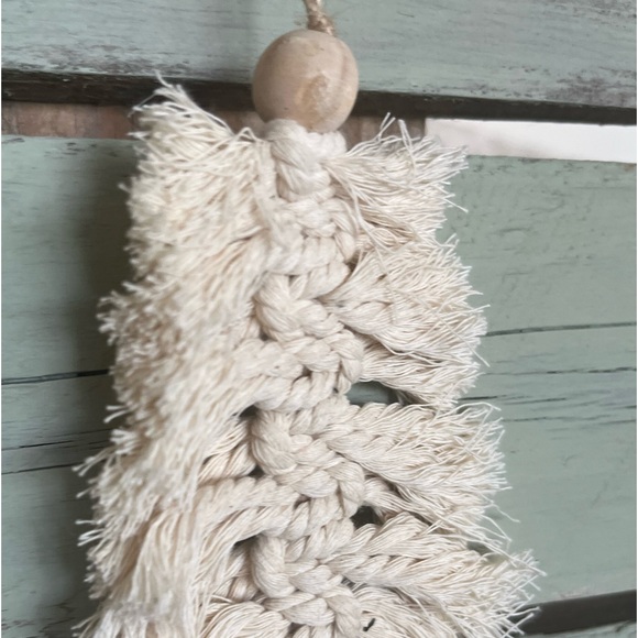 Christmas Tree Ornament // Hand Made Macrame - Picture 2 of 4